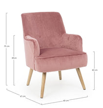 Carica l&#39;immagine nel visualizzatore di Gallery, Orlando Store™ - Poltrona Adeline Rosa Antik
