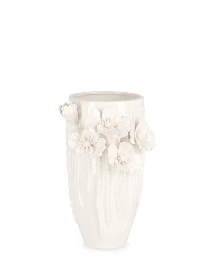 Orlando Store™ - Vaso Decorativo Poppy Bianco H22