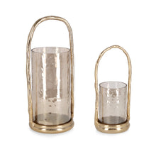 Carica l'immagine nel visualizzatore di Gallery, Orlando Store™ - SET 2 Porta Candela Sagar Tondo Oro con Manico
