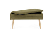Orlando Store™ - Panca Contenitore Olga Verde Bosco