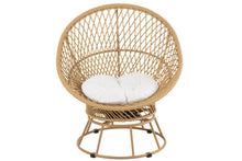 Load image into Gallery viewer, Orlando Store™ - Poltrona Zayo Girevole Metallo/Rattan Beige
