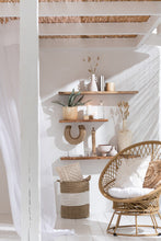 Load image into Gallery viewer, Orlando Store™ - Poltrona Zayo Girevole Metallo/Rattan Beige
