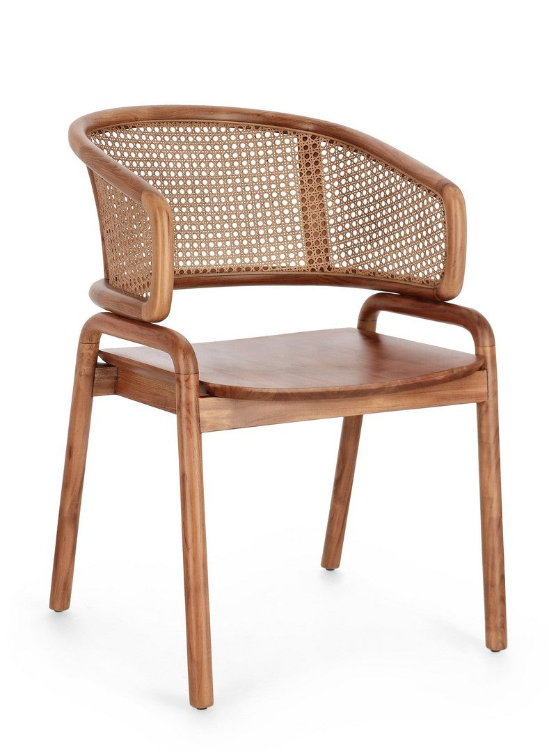 Orlando Store™ - Keith Natural Chair with Armrests