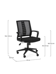 Orlando Store™ - Sedia Ufficio Roman Nero