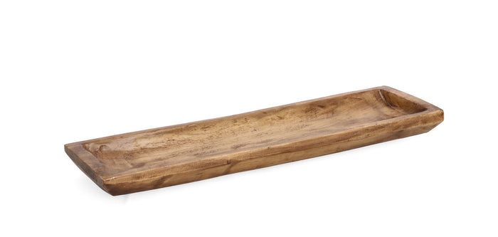 Orlando Store™ - Vassoio Jamal Rettangolare Legno Marrone 64X18