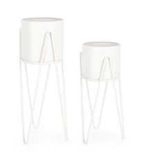 Load image into Gallery viewer, Orlando Store™ - SET 2 Porta Fiore Madelyn Tondo Bianco
