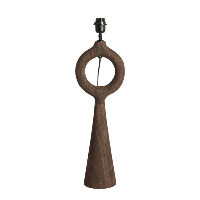 Orlando Store™ - Base Lampada Sabuli Legno Opaco Marrone Scuro 17x20x57 cm