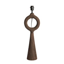 Carica l&#39;immagine nel visualizzatore di Gallery, Orlando Store™ - Base Lampada Sabuli Legno Opaco Marrone Scuro 17x20x57 cm
