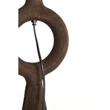 Carica l&#39;immagine nel visualizzatore di Gallery, Orlando Store™ - Base Lampada Sabuli Legno Opaco Marrone Scuro 17x20x57 cm
