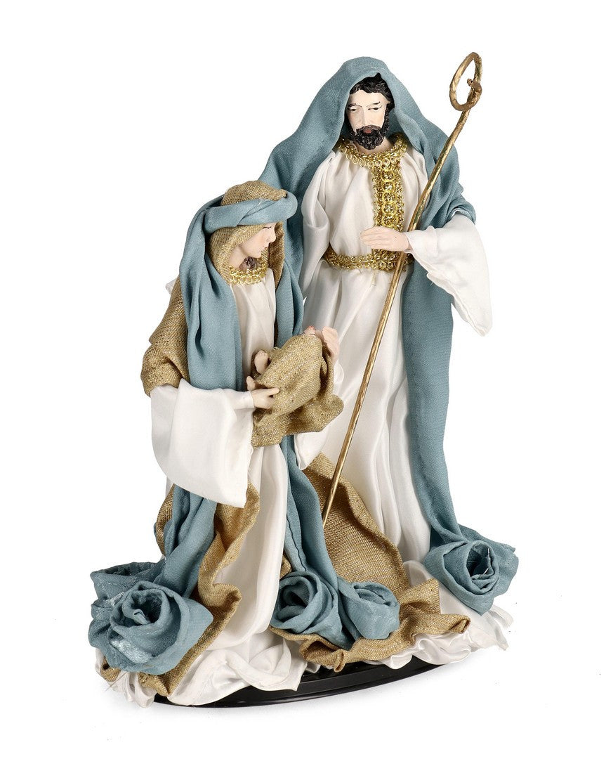 Orlando Store™ - Sacra Famiglia Splendid Stand Azzurro H31