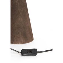 Carica l&#39;immagine nel visualizzatore di Gallery, Orlando Store™ - Base Lampada Sabuli Legno Opaco Marrone Scuro 17x20x57 cm
