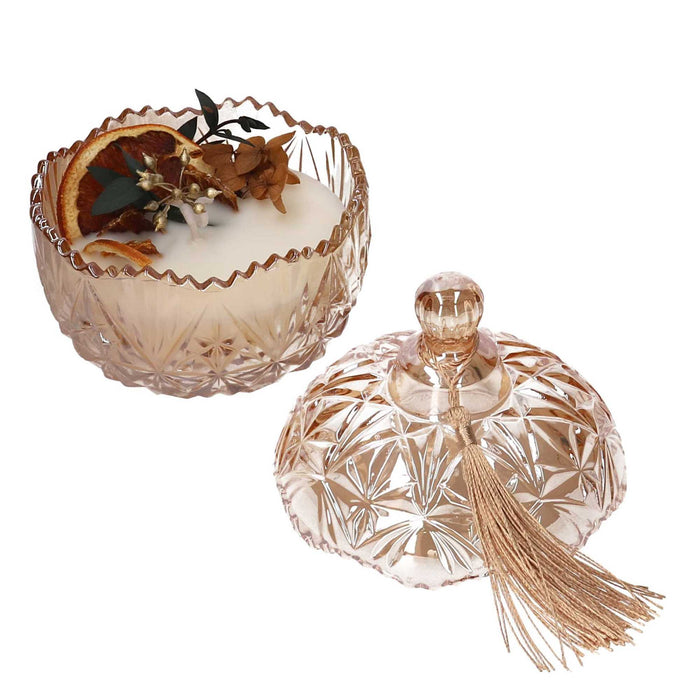 Orlando Store™ - Candela Profumata Arancia in Vetro 24x13h8cm