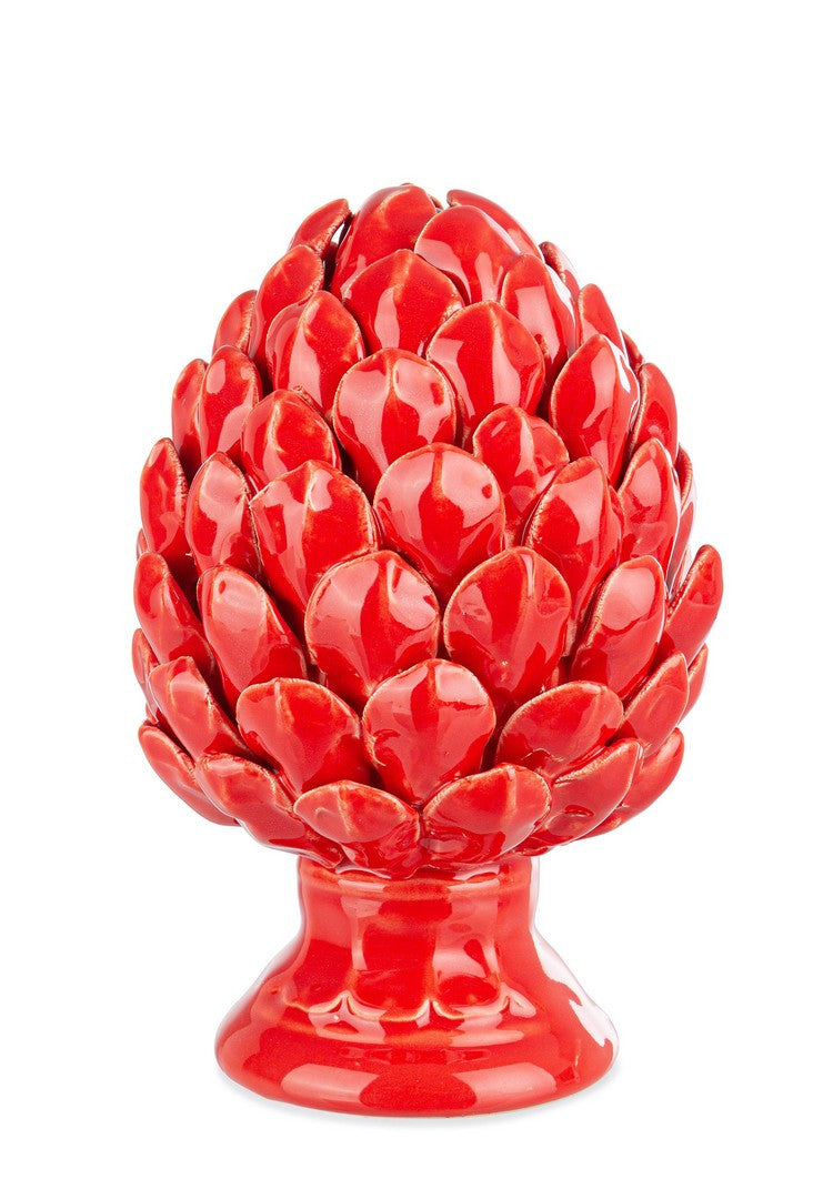 Orlando Store™ - Decorazione Pigna Classica Rosso H23,5