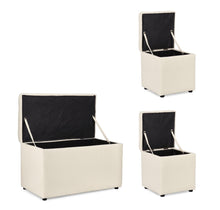 Load image into Gallery viewer, Orlando Store™ - SET 3 Pouf Contenitore Derrick Bianco
