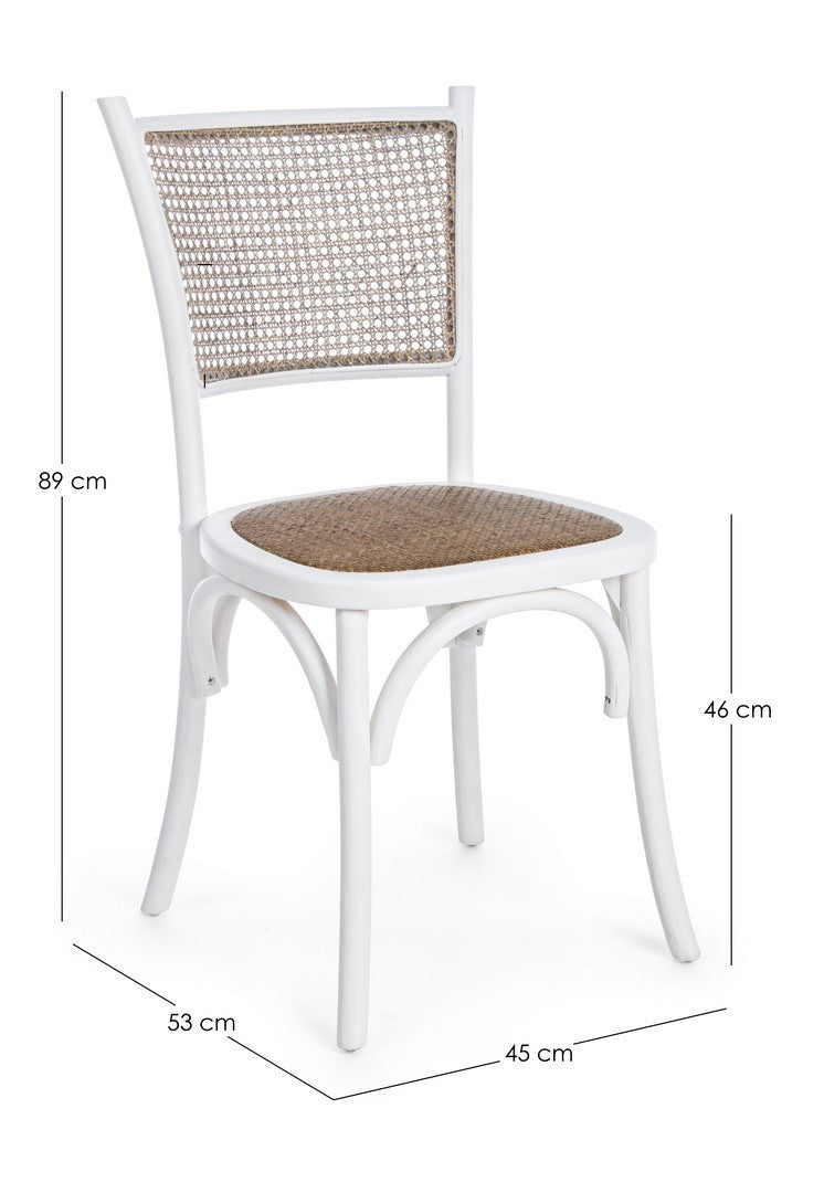 Orlando Store™ - Sedia Carrel Bianco