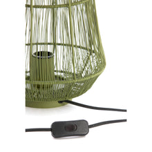 Carica l&#39;immagine nel visualizzatore di Gallery, Orlando Store™ - Lampada da Tavolo Banjar Verde OlivaØ24x33 cm
