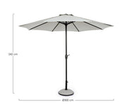 Orlando Store™ - Ombrellone Kalife Naturale 3M