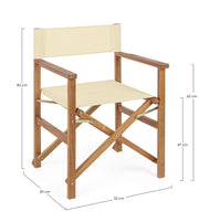 Orlando Store™ - Sedia Regista Noemi Ecru