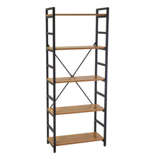 Carica l'immagine nel visualizzatore di Gallery, Orlando Store™ - Scaffale Metallo e Legno Achille 5 Piani 60x28h151cm
