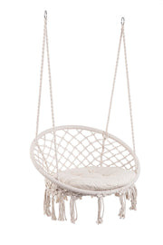 Orlando Store™ - Amaca Pensile Javier Tonda Bianca D80X130H
