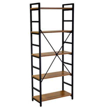 Carica l'immagine nel visualizzatore di Gallery, Orlando Store™ - Scaffale Metallo e Legno Achille 5 Piani 60x28h151cm
