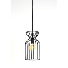 Carica l&#39;immagine nel visualizzatore di Gallery, Orlando Store™ - Lampadario Ø18x34 cm Lazar Nero Opaco
