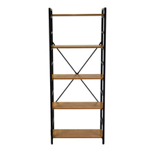Carica l'immagine nel visualizzatore di Gallery, Orlando Store™ - Scaffale Metallo e Legno Achille 5 Piani 60x28h151cm
