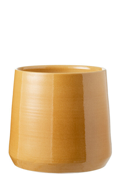 Orlando Store™ - Porta Vaso in Ceramica Ocra Extra Large