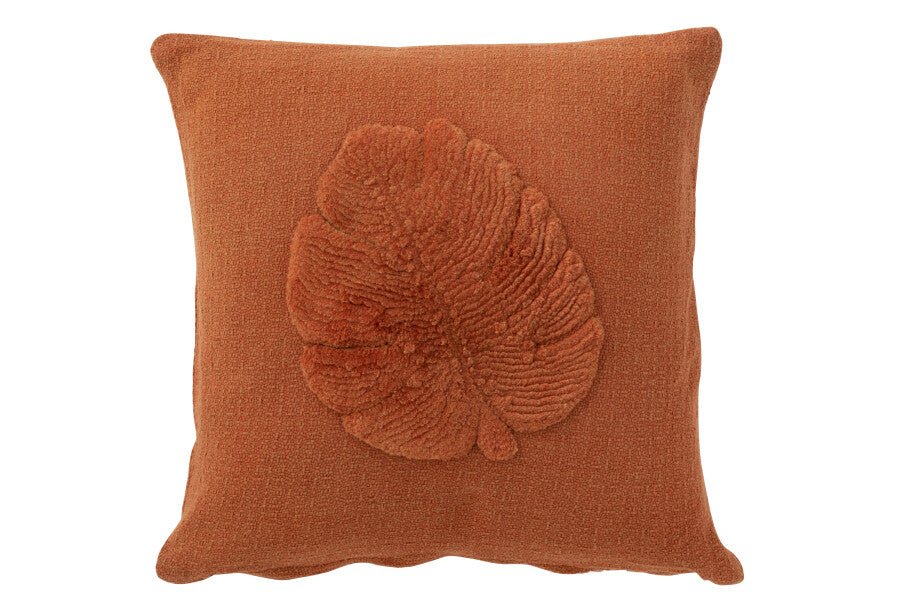 Orlando Store™ - Cuscino Foglie Tropicale Tessuto Terracotta