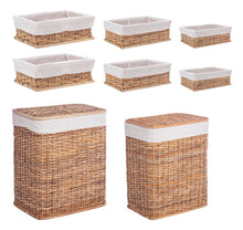 Carica l'immagine nel visualizzatore di Gallery, Orlando Store™ - SET 6 Porta Biancheria Homely Rettangolare Naturale
