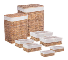 Carica l'immagine nel visualizzatore di Gallery, Orlando Store™ - SET 6 Porta Biancheria Homely Rettangolare Naturale
