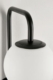 Orlando Store™ - Lampada Applique Delphine Tondo Nero H50