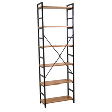 Carica l'immagine nel visualizzatore di Gallery, Orlando Store™ - Scaffale Metallo e Legno Achille 6 Piani 60x28h184,5cm
