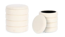 Carica l'immagine nel visualizzatore di Gallery, Orlando Store™ - SET 2 Pouf Contenitore Katerina Bianco Bouclè
