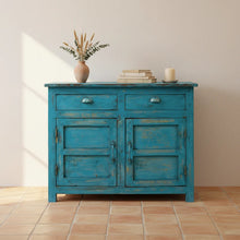 Carica l'immagine nel visualizzatore di Gallery, Orlando Store™ - Mobile 2 Ante 2 Sportelli Azzurro Piccolo

