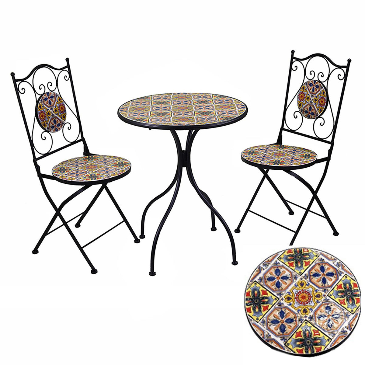Orlando Store™ - SET Tavolo Tondo + Sedie Trapani