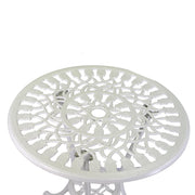 Orlando Store™ - SET Tavolo Alluminio Parma Bianco Tondo + 2 Sedie