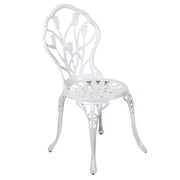Orlando Store™ - SET Tavolo Alluminio Parma Bianco Tondo + 2 Sedie