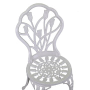 Orlando Store™ - SET Tavolo Alluminio Parma Bianco Tondo + 2 Sedie