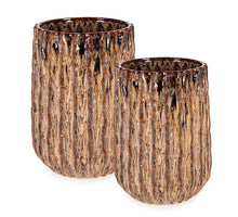 Carica l'immagine nel visualizzatore di Gallery, Orlando Store™ - SET 2 Porta Vaso Chainat Tondo Marrone
