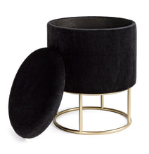 Load image into Gallery viewer, Orlando Store™ - Sgabello Contenitore Polina Tondo Nero
