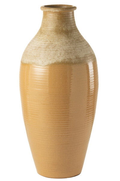 Orlando Store™ - Vaso Moderno Ceramica Marrone Chiaro Large