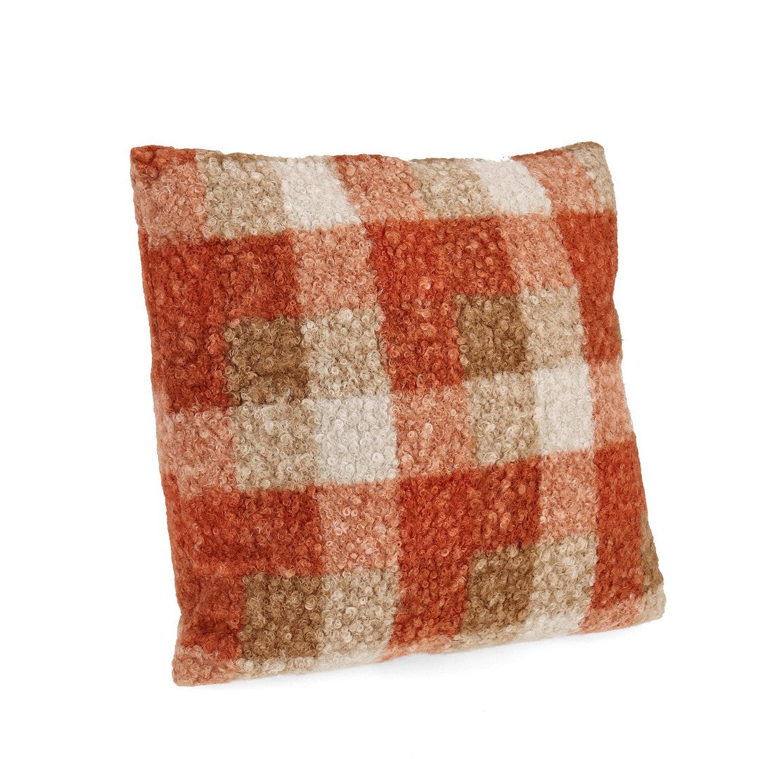Orlando Store™ - Cuscino Laurence Quadri Arancione 45X45