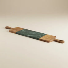 Carica l'immagine nel visualizzatore di Gallery, Orlando Store™ - Tagliere Rettangolare Doppi Manici in Legno e Marmo
