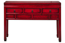 Carica l'immagine nel visualizzatore di Gallery, Orlando Store™ - Consolle Ningbo 3 Cassettini Rosso Pompeiano
