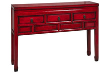Carica l'immagine nel visualizzatore di Gallery, Orlando Store™ - Consolle Ningbo 3 Cassettini Rosso Pompeiano
