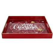Orlando Store™ - Vassoio Party Time Rosso 35 x 35 cm