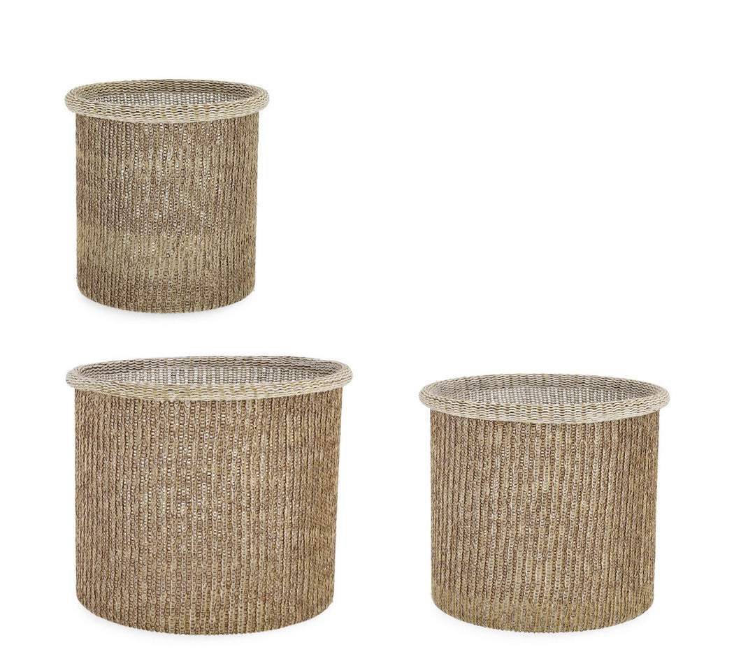 Orlando Store™ - SET3 Cesta Amalya Tonda Beige