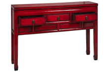 Carica l'immagine nel visualizzatore di Gallery, Orlando Store™ - Consolle Ningbo 3 Cassettini Rosso Pompeiano
