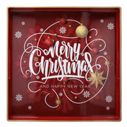 Orlando Store™ - Vassoio Party Time Rosso 35 x 35 cm